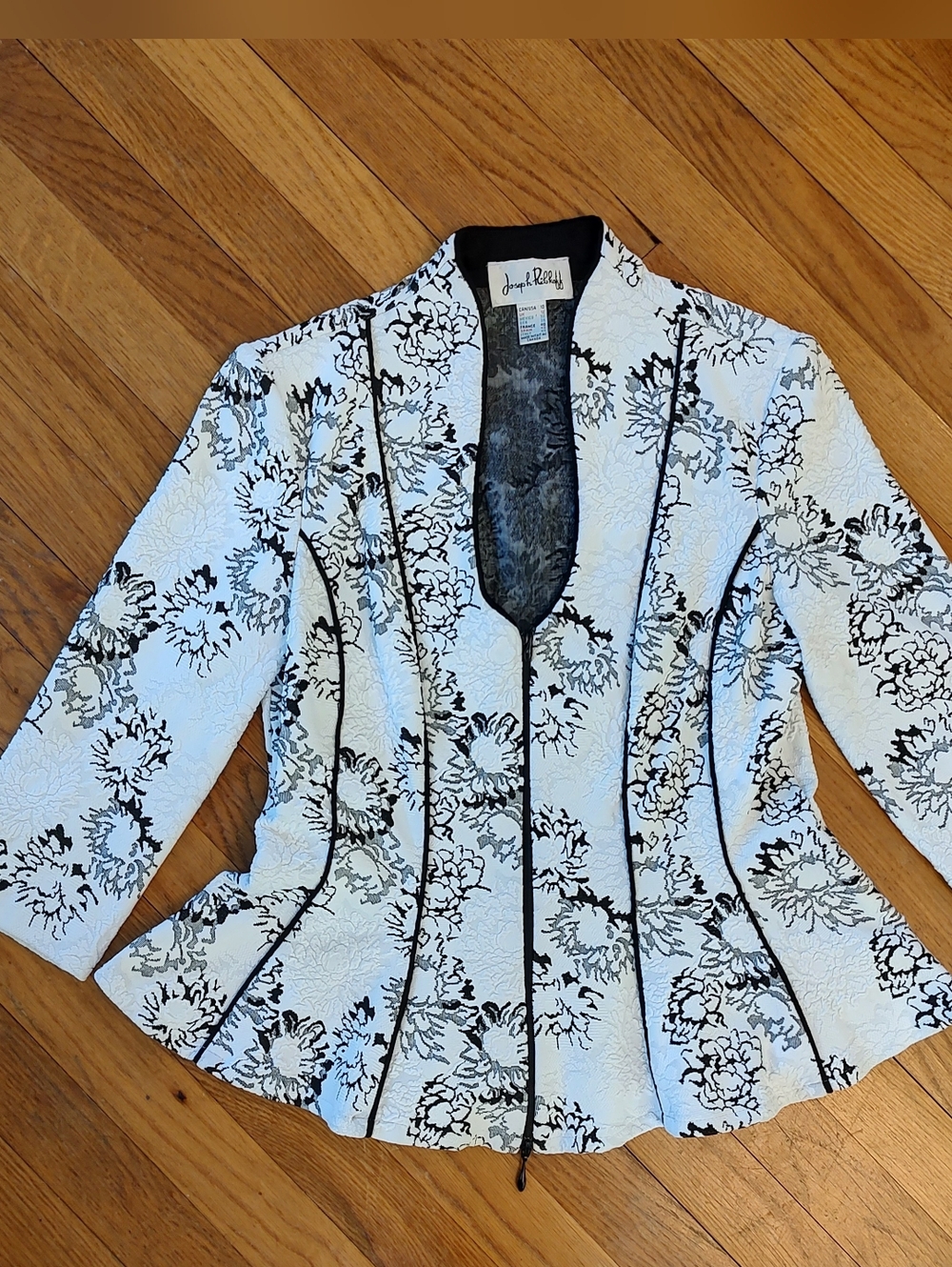 Joseph Ribkoff Zip-up Cardigan Jacket Women's Size 10